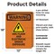 Signmission ARC Flash And Electrical With Symbol OSHA Warning Sign, Plastic, 12in W x 18in L, 2PK OS-2PACK-WS-P-1218-V-12968 - alternate 3